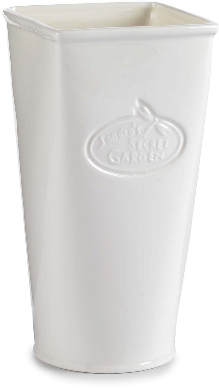 Vaso in porcellana bianca grande