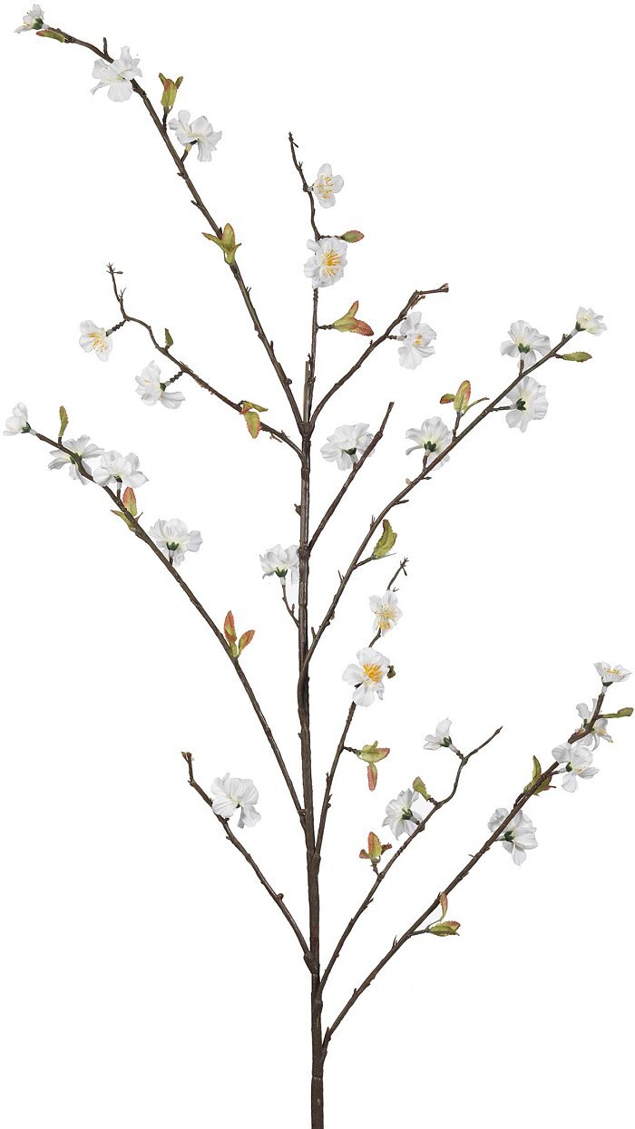 Confezione 6 rami fiori di pesco bianco