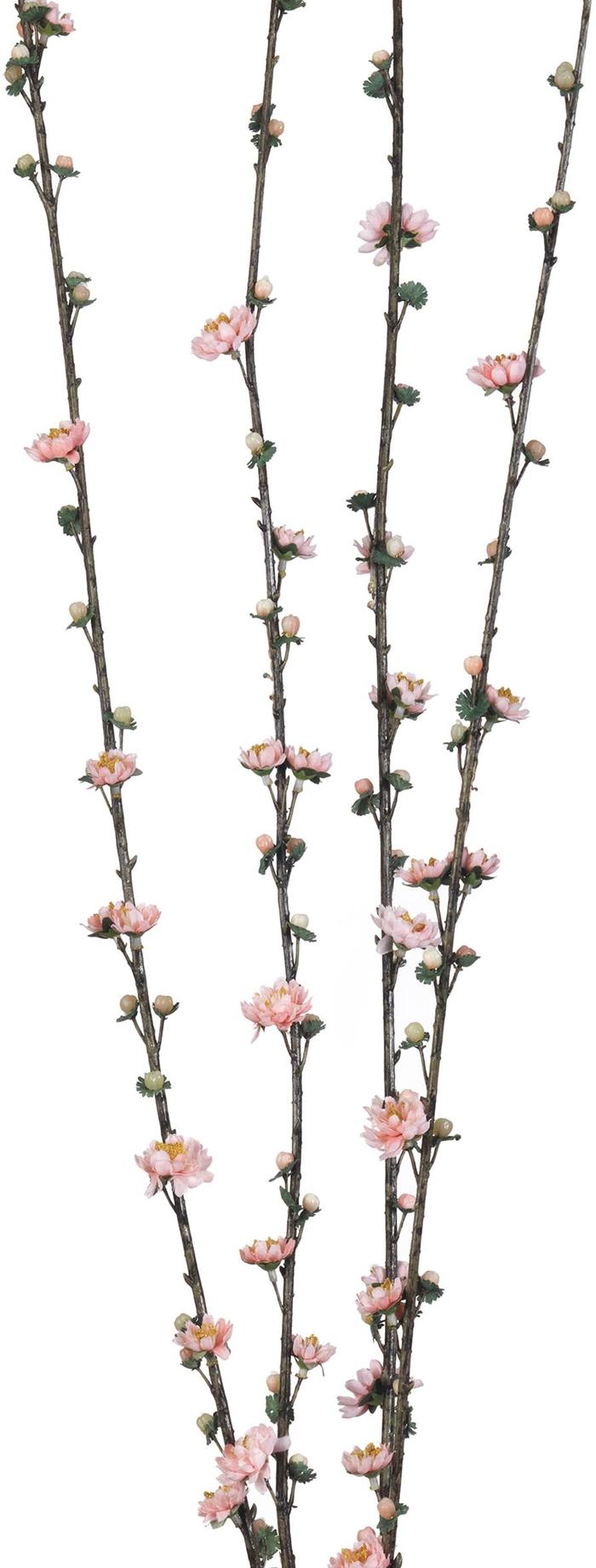 Confezione 12 rami fiori di pesco rosa