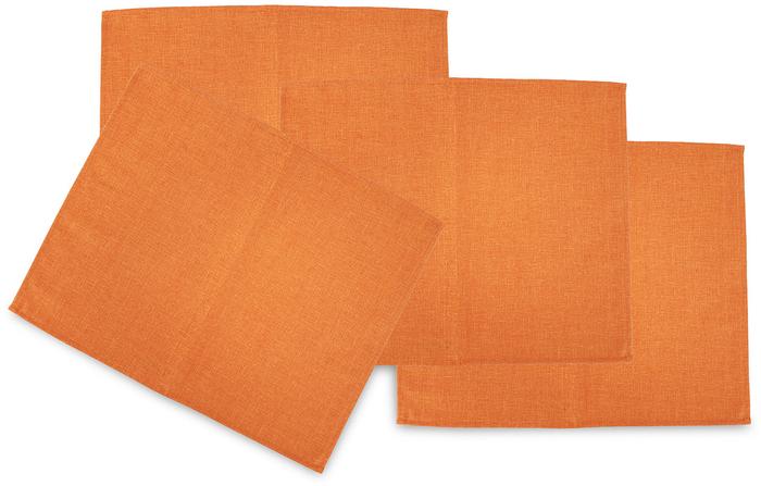 Set 4 tovagliette americane in tessuto arancio
