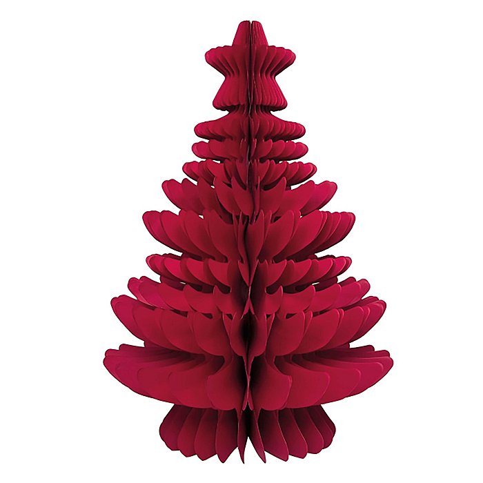 Albero Grande in Carta Baroque Rosso con Chiusura a Calamita