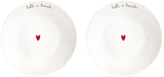 Set 2 piatti fondi "Tutti a Tavola"