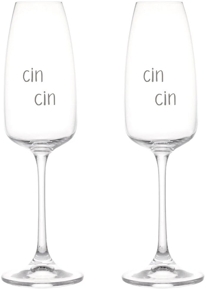 Set 2 flute 29 cl. "Cin cin"