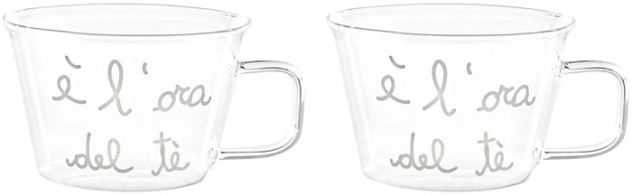 Set 2 tazze 280ml. "È l'ora del tè"