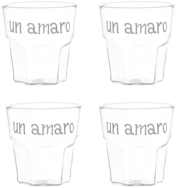 Set 4 Bicchieri 13cl. "Un Amaro"