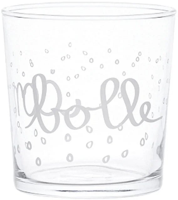 Set 6 Bicchieri in vetro "Con Bolle" 37 cl.