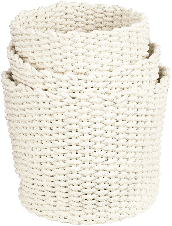 Cesto porta vaso in corda naturale