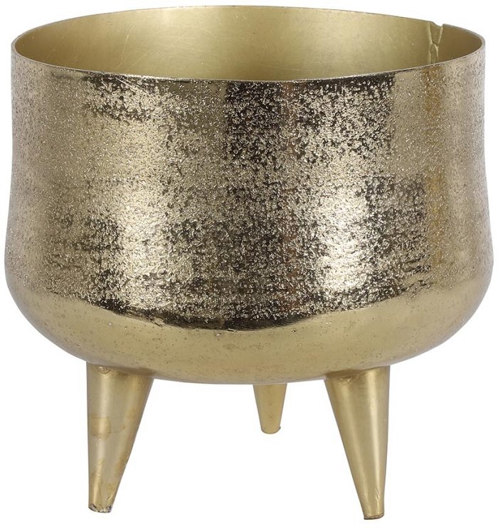 Fioriera/Portavaso dorato Merlin