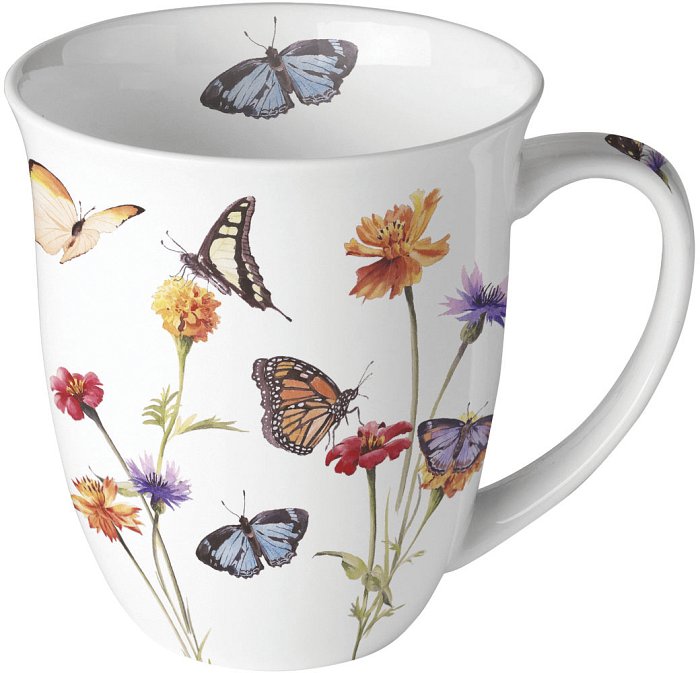 Mug in Ceramica Butterfly Garden