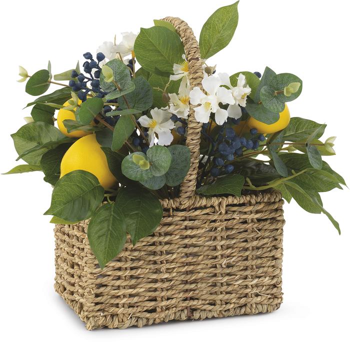 Cestino con Limoni e Fiori