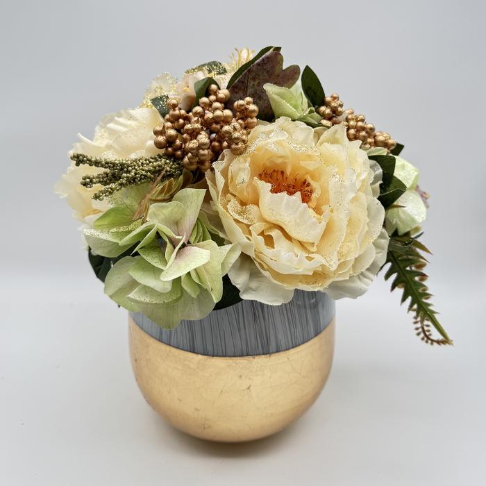 Composizione Floreale Grande Zero con Vaso in Vetro