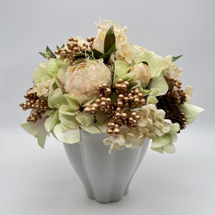 Composizione Floreale Media Freaky con Vaso in Ceramica