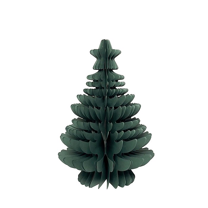 Albero Piccolo in Carta Baroque Verde con Chiusura a Calamita