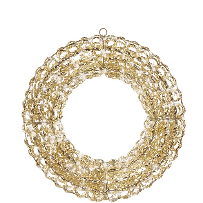 Corona Media Oro con 720 Microflash Led a Luce Calda