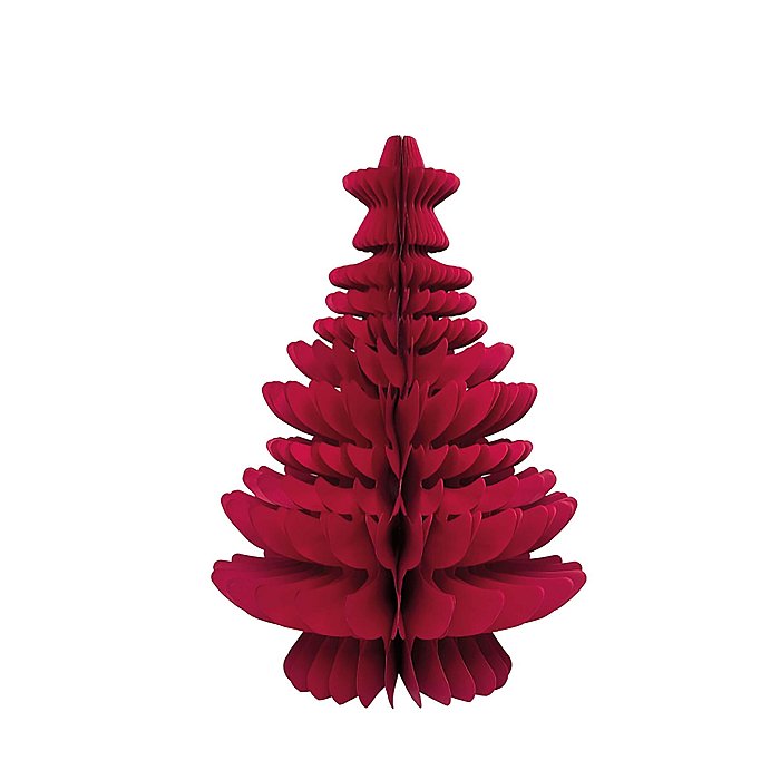 Albero Piccolo in Carta Baroque Rosso con Chiusura a Calamita