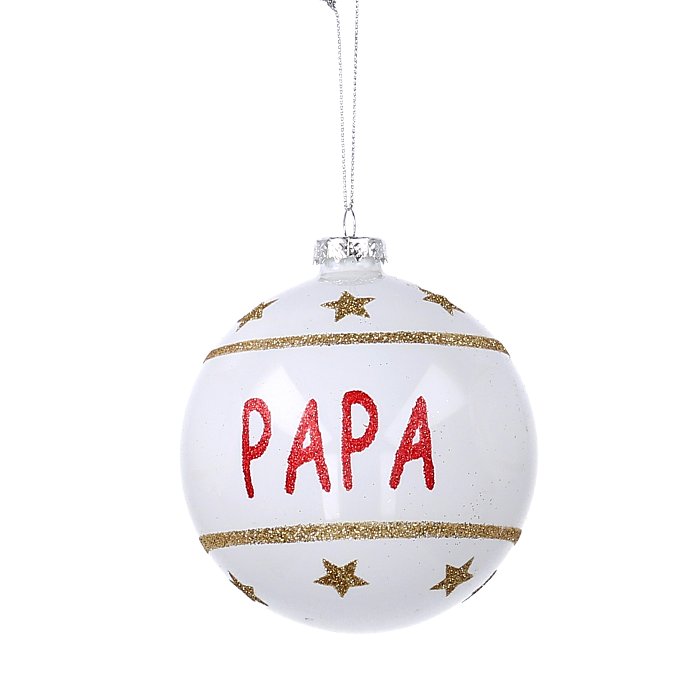 Sfera in Vetro Appendibile "Papà"