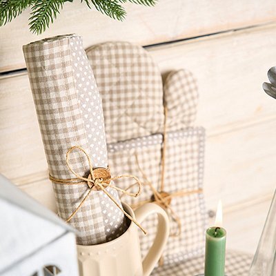 Set Tovaglietta con Tovagliolo Beige