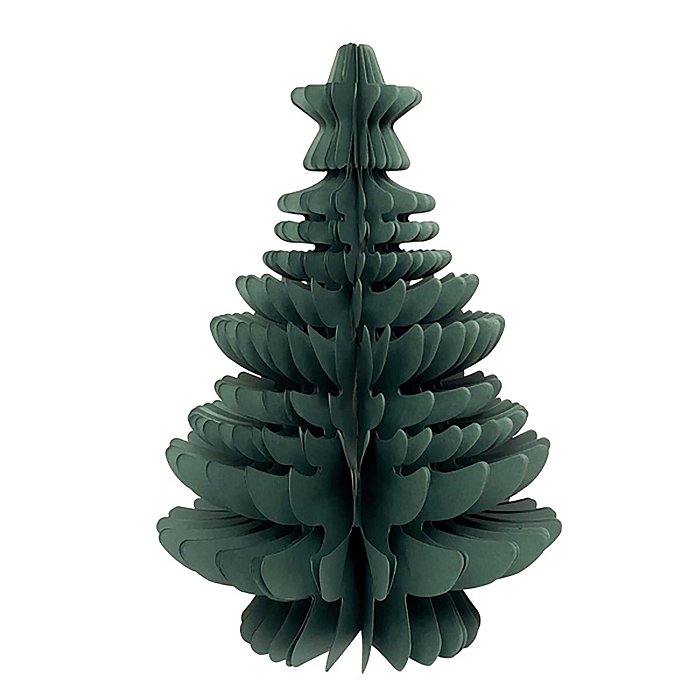 Albero Grande in Carta Baroque Verde con Chiusura a Calamita