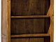 Mobile libreria acacia anticato con piani e cassetti