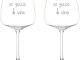 Set 2 calici Un goccio di vino